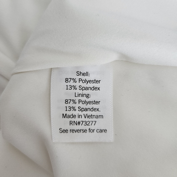 Nine West Sculpting Bodysuit Ivory Sleeveless Mock Neck Top Small - Picture 8 of 9